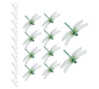 Dragonfly with Clips | Realistic Decorative Artificial Dragonfly - Fly Devices | for Patio, Garden, Balcony, Terrace, Backyard, Outdoor Area and Indoor Environment