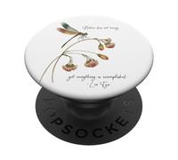 Dragonfly with Famous Quote Ancient Chinese Legend Lao Tzu PopSockets Adhesive PopGrip