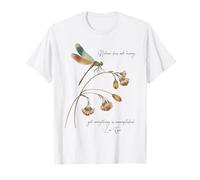 Dragonfly with Famous Quote Ancient Chinese Legend Lao Tzu T-Shirt