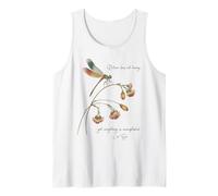 Dragonfly with Famous Quote Ancient Chinese Legend Lao Tzu Tank Top