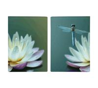 Dragonfly with Water Lily Passport Protector Slim Passport Holder for Travel Essentials Compact Passport Sleeve Lightweight Wallet for Travel, style, 20.3x13.8cm