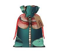 Dragonfly With Water Lily Print Drawstring Gift Reusable Bags Eco-Friendly Pouches Holiday Birthday Favors Sack