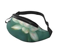 Dragonfly with Water Lily Printed Personalized Waist Bag, Lightweight and Versatile Crossbody Bag for Everyday and Outdoor Adventures