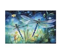 Dragonfly Wooden Jigsaw Puzzles 1000 Pieces Family Activity Puzzle Educational Games for Adults And Kids Age 12 Years Up (75×50cm)