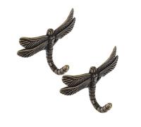 Dragonfly Zinc Alloy Wall Hooks - Decorative Design, Space-Saving for Towels, Keys & Kitchen/Bathroom