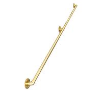 dRAGonFy Staircase Handrail Rail Banister Kit,Modern for Stairs Indoor Step Railing Hand Rail Support Kit/Gold/12Ft/360Cm