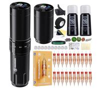 Dragonhawk L2 Pro Cordless Tattoo Gun Kit 2200mAh Battery 7 Adjustable Strokes 2.4-4.2mm Professional Cartridge Tattoo Machine for Precision Lining Coloring