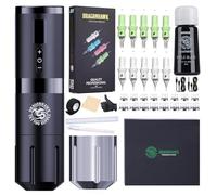 Dragonhawk S1 Pro Tattoo Kit Wireless Tattoo Pen Machine Kit Rotary Tattoo Gun Kit Great for Playing & Learning with Tattoo Cartridges Needles Black Ink Tattoo Supplies