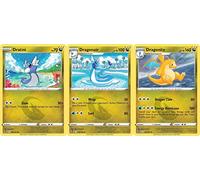 Dragonite 131/195- Silver Tempest - Pokemon Evolution Card Set - Rare 3 Card Lot