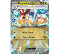 Dragonite ex 159/197 Double Rare Pokemon Card (SV Obsidian Flames) + 1x TitanCards® Toploader