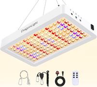 DragonLight 2025 Upgraded BW3000 LED Grow Lights Double Chips Full Spectrum Grow Lamp with 8/12/16H Timer and 3-Meter Cable for Greenhouse and Indoor Plant Veg and Flower Growing