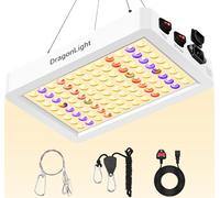DragonLight Upgraded BW1000 LED Grow Lights Sunlight Double Chips Full Spectrum with 3-Metre Cable for Greenhouse and Indoor Plant Veg and Flower Growing