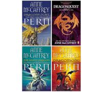 Dragonriders of Pern 4 Books Collection Set By Anne McCaffrey (Dragonflight, Dragonquest, The White Dragon, Dragonsong)