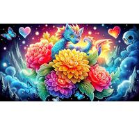 dragons 1000 Piece Jigsaw Puzzles for Adults Educational Games Jigsaw Puzzle Home Decoration for Adults Gifts 38x52cm/1000pcs