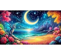 dragons 1000 Piece Jigsaw Puzzles for Adults Educational Games Jigsaw Puzzle Home Decors for Men Women Elders Seniors 75x50cm/1000pcs