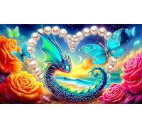 dragons 1000 Piece Jigsaw Puzzles for Adults Family Challenge Toys Jigsaw Puzzle Home Decors for Family Decorations 38x26cm/1000pcs