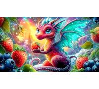 dragons 1000 Pieces Jigsaw Puzzles for Adults Challenging Game Jigsaw Puzzle Home Decoration for Family Decorations 38x26cm/1000pcs