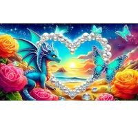 dragons 1000 Pieces Jigsaw Puzzles for Adults Challenging Game Jigsaw Puzzle Home Decoration for Family Decorations 75x50cm/1000pcs