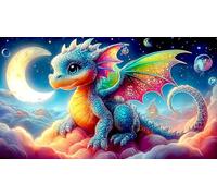 dragons 1000 Pieces Jigsaw Puzzles for Adults Family Challenge Toys Jigsaw Puzzle Home Decors for Adults Gifts 38x52cm/1000pcs