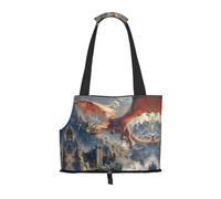 Dragons and Castles print Puppy Carrier Walking Dog Bags Pets Dogs Carrier Bags for small Dogs and Cat and Rabbit