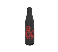 CYP BRAND Dragons and Dungeons - Bottle, Water Bottle, Double Walled Steel, Capacity 500 ml, Black, Unisex, Official Product