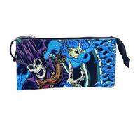 Dragons and Dungeons - Triple Case, Pencil Case, 5 Compartments, School Supplies, Black Light, Multicoloured, Official Product (CyP Brands)