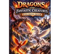Dragons and Fantastic Creatures coloring book: Epic Dragons, Unicorns, Griffins and Magical Creatures to Color for Kids and Fantasy Lovers