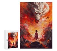 Dragon's Ascension A Mythical Journey Decorative Jigsaw for Grown-Ups, 300 PCS - New Year Puzzle Gift; for Shared Table Time