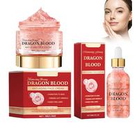 Dragon's Blood Moisturising Cream and Anti-Wrinkle Serum Combo Pack, Anti-Wrinkle Skincare, Hydrates, Softens, Moisturises and Firms Skin to Reduce Pigmentation and Fine Lines
