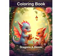 Dragons & Bloom: Adorable Baby Dragons in Magical Gardens Coloring Book for All Ages: 38 Whimsical Cottagecore Fantasy Scenes with Cute Dragons, ... Forest Animals & Fairy-Tale Garden Magic