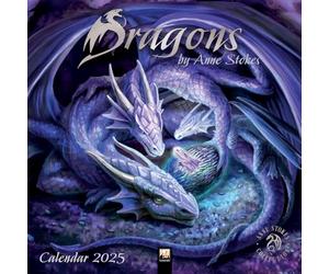 Dragons by Anne Stokes Wall Calendar 2025 (Art Calendar)