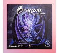 Dragons by Anne Stokes Wall Calendar 2026 (Art Calendar)
