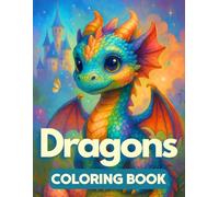 Dragons Coloring Book: 50 Mystical Dragon Illustrations for Kids Ages 9+, Teens, and Adults - A Magical Coloring Journey for Stress Relief, Relaxation, and Creativity