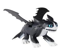 Dragons DreamWorks Fire and Flight 30.4-cm Thunder Figure with Lights and Sounds, The Nine Realms, Kids’ Toys for Ages 4 and Up