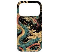 Dragon's Embrace: Sakura & Wave Art Fusion Graphic Case for iPhone 17 Pro
