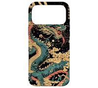 Dragon's Embrace: Sakura & Wave Art Fusion Graphic Case for iPhone 17 Pro Max