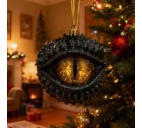 Dragon's Eye Christmas Ornament,2D Acrylic Realistic Dragon Eye Design Pendant,Enchanted Dragons Eyes Ornament - a Magical Touch for Your Holiday Tree,Art Giftunique for Fantasy Lovers