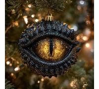 Dragon's Eye Christmas Ornament,Dragon Ornaments for Christmas Tree, Fantasy Decor,D-ragon's Eye F-antasy Round Holiday Xmas Tree Ornament,Gothic Xmas Gifts for Fantasy Lovers