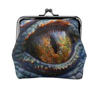 Dragon's eye coin purse for women,small womens wallet,small makeup bag for purse,ultra-thin retro change wallet, Black, One Size, Art Deco