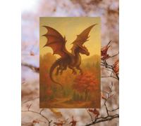Dragon's Flight In To Fall: A Lined Journal