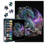 Dragons Jigsaw Puzzles 1000 Pieces for Adults, Red Dragon Jigsaw Puzzle, Medieval Dragon Puzzles for Adult 1000 Pieces, Impossible Puzzle for Adults 20X27 INCH