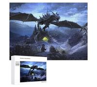 Dragon's Lair in The Mountains Decorative Jigsaw for Grown-Ups, 500 PCS - New Year Puzzle Gift; for Shared Table Time