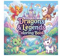 Dragons & Legends Coloring Book (Fantasy Creatures Coloring Series)