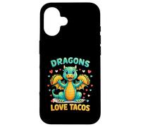 Dragons Love Tacos Costume Mexican Taco Dragon Kids Mexico Case for iPhone 16