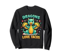 Dragons Love Tacos Costume Mexican Taco Dragon Kids Mexico Sweatshirt