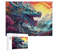 Dragon's Majesty A Mythical Landscape Picture Puzzle for Adults, 500 PCS