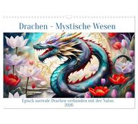 Dragons - Mystical creatures UK-Version (Wall Calendar 2026 DIN A3 Landscape), CALVENDO 12 Month Wall Calendar