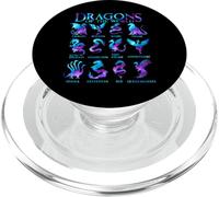 Dragons Of The World Galaxy Dragon Lover Types of Dragons PopSockets PopGrip for MagSafe