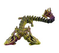 Dragons, Printed Dragon in - Printed Fidget Toys with Double Head Dragon, Flexible Articulated Dragon, Movable Joints, Executive Desk Toys for Home Office
