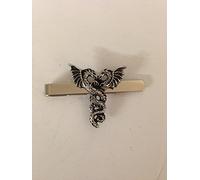 Dragons R208 English Pewter emblem on a Tie Clip (slide) Handmade In Sheffield